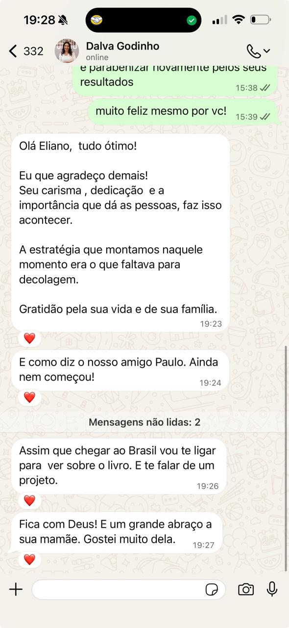 Depoimento de cliente de Elyano Veras