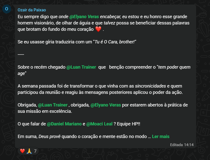 Depoimento de cliente de Elyano Veras
