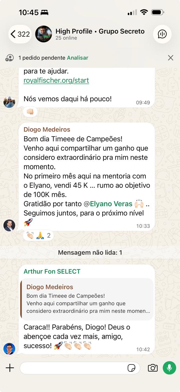 Depoimento de cliente de Elyano Veras